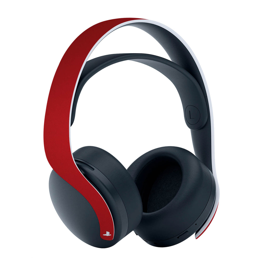 PS5 Pulse 3D Wireless Headset Textured Matt Red Skins