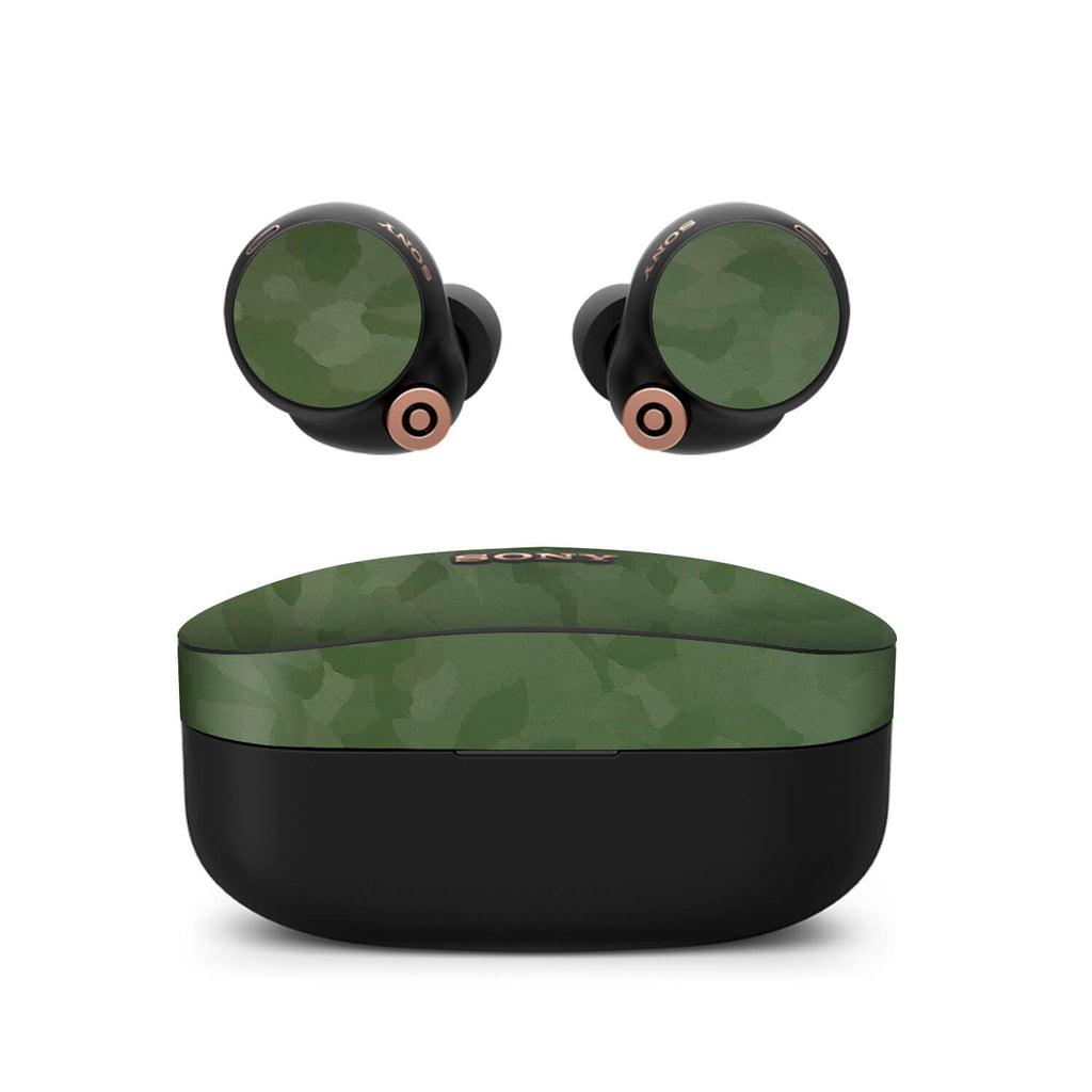 Sony WF-1000XM4 Earbud Green camo skins