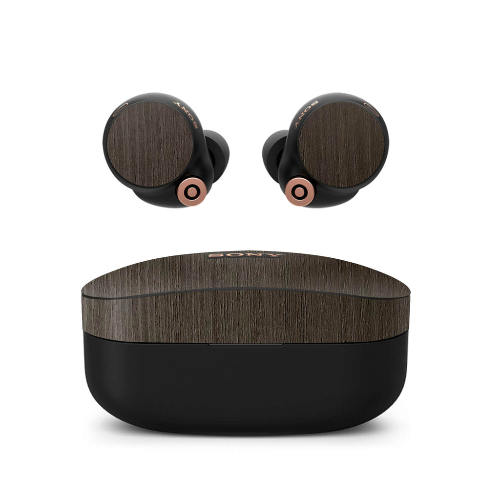 Sony WF-1000XM4 Earbud Silverblack wood skins