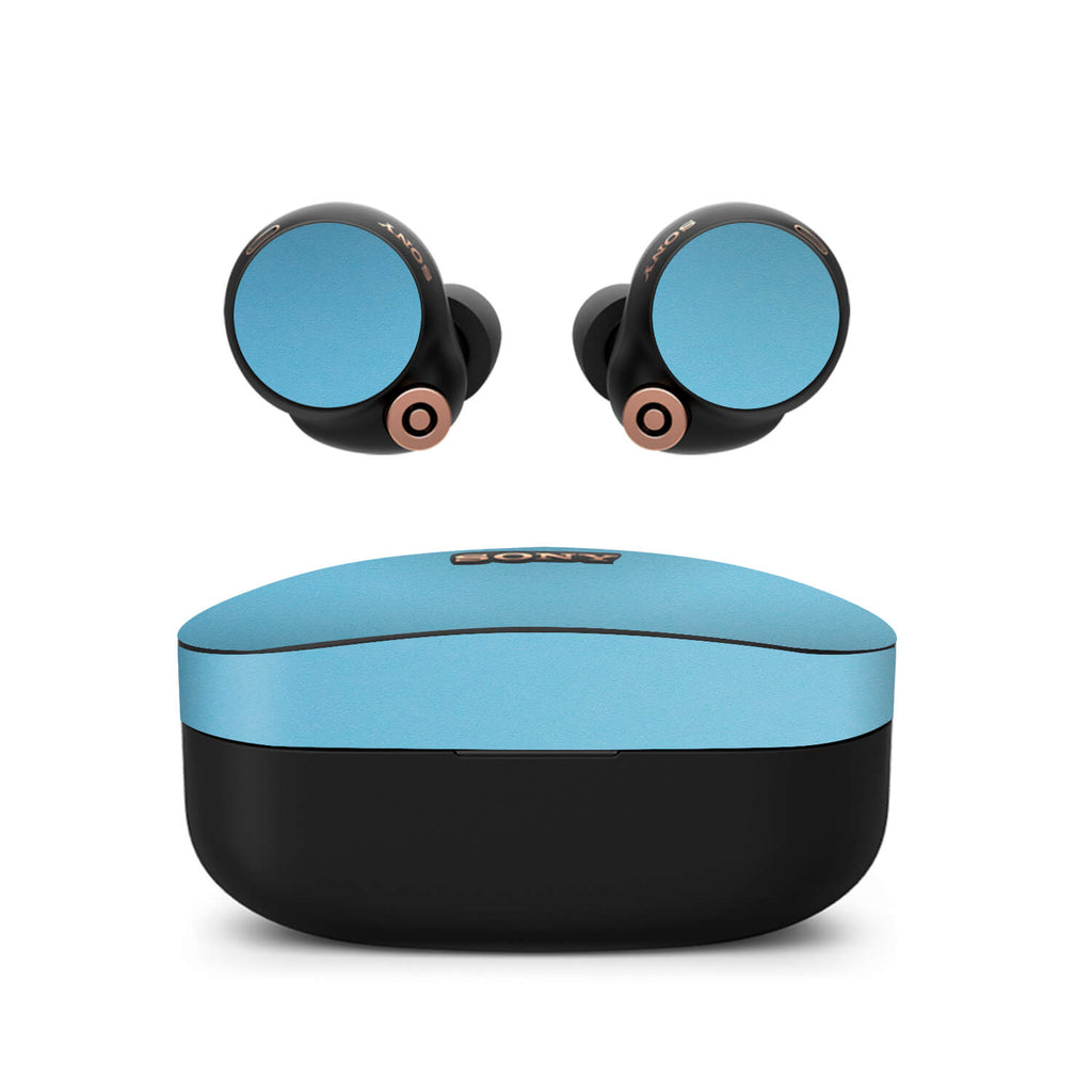 Sony WF-1000XM4 Earbud Textured matt light blue skins
