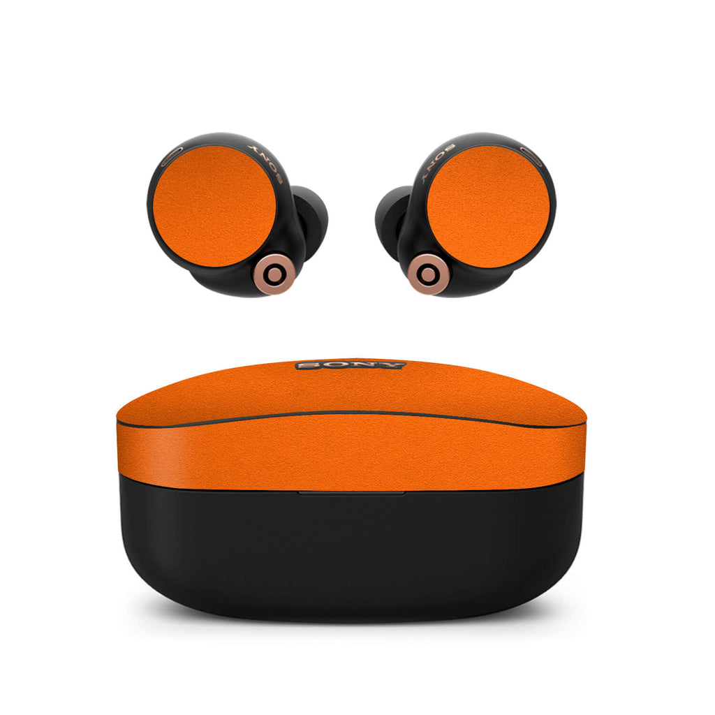 Sony WF-1000XM4 Earbud Textured matt orange skins