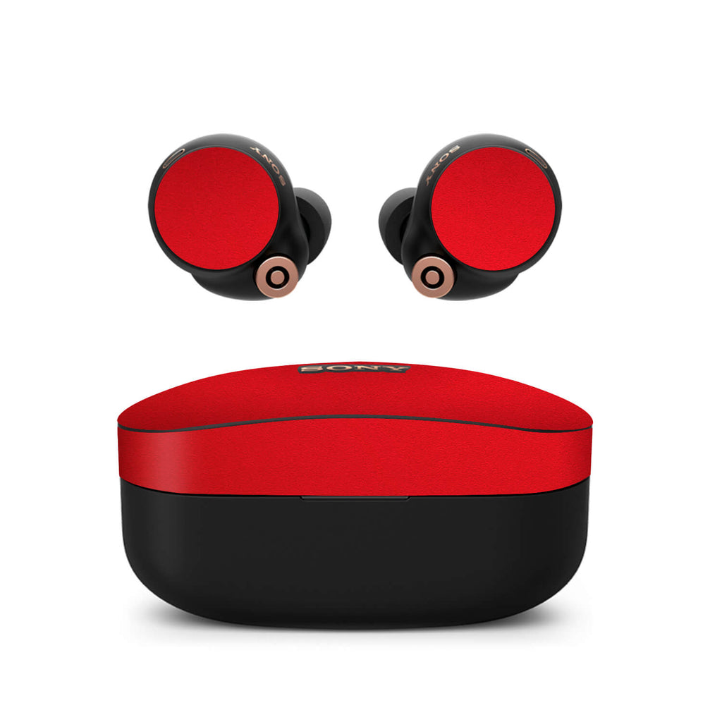 Sony WF-1000XM4 Earbud Textured matt red skins