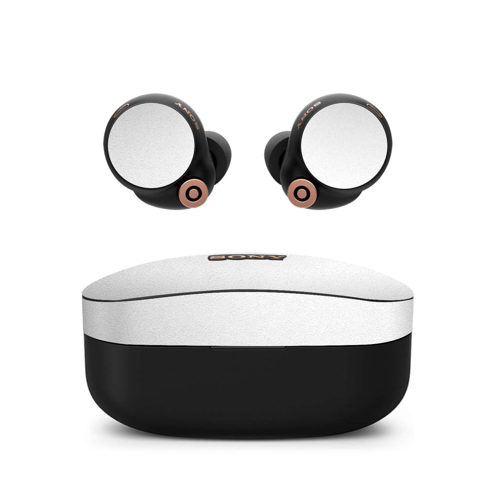 Sony WF-1000XM4 Earbud Textured matt white skins