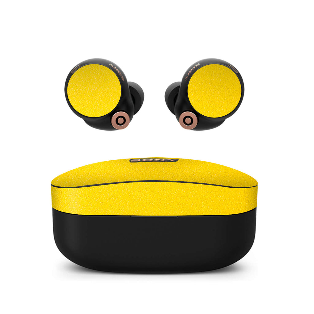 Sony WF-1000XM4 Earbud Textured matt yellow skins