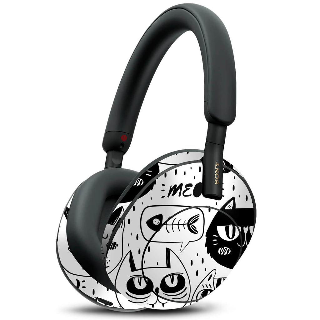Sony WH1000XM5 Doodles cat skins