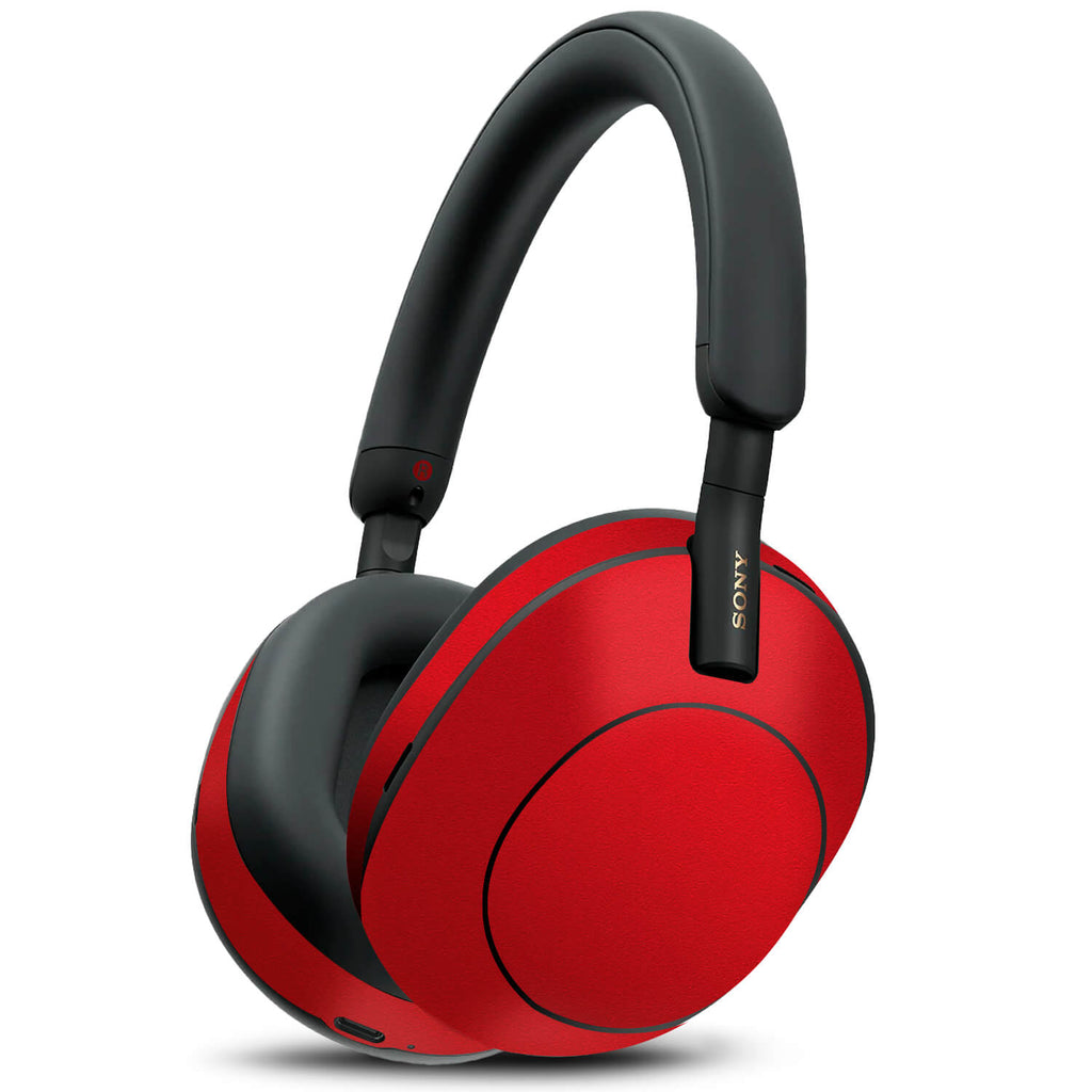 Sony WH1000XM5 Textured matt red skins