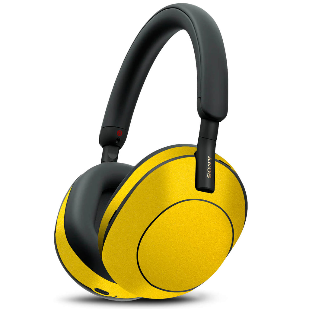 Sony WH1000XM5 Textured matt yellow skins