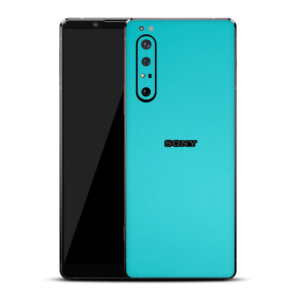 Sony Xperia 1 ii Textured Matt Turquoise Skins