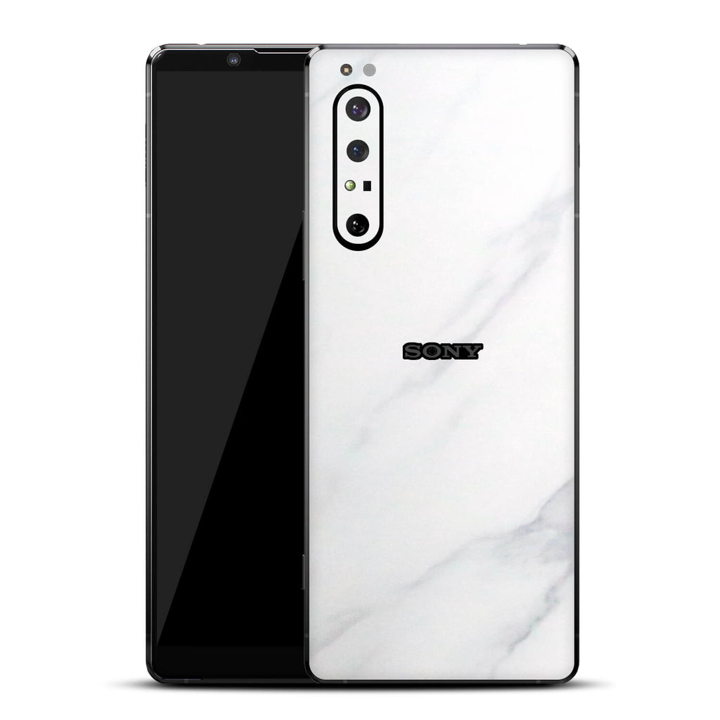 Sony Xperia 1 ii White Marble Skins