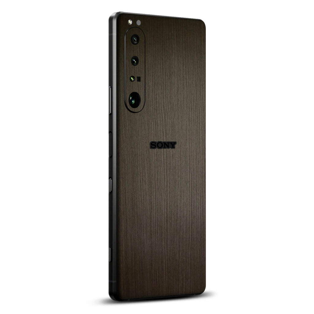 Sony Xperia 1 iii Silverblack wood skins