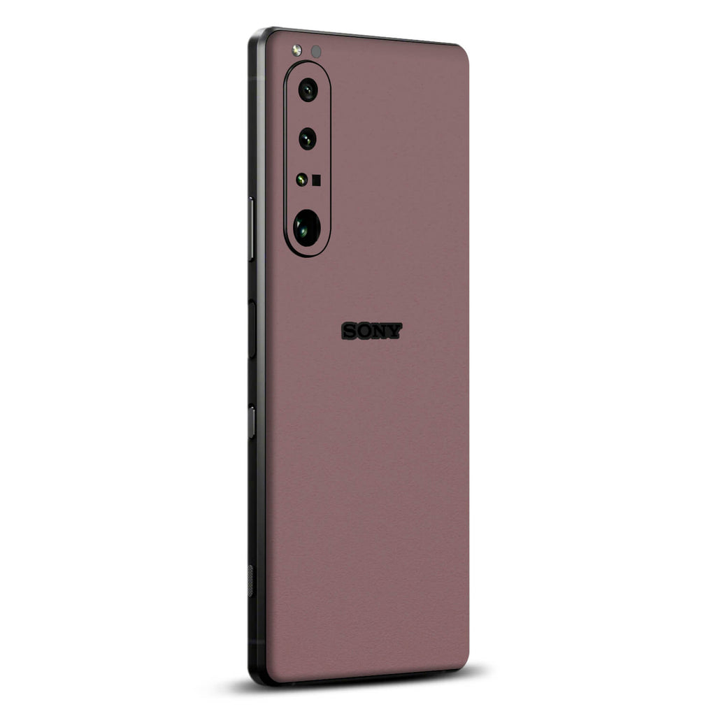 Sony Xperia 1 iii Textured matt mulberry skins