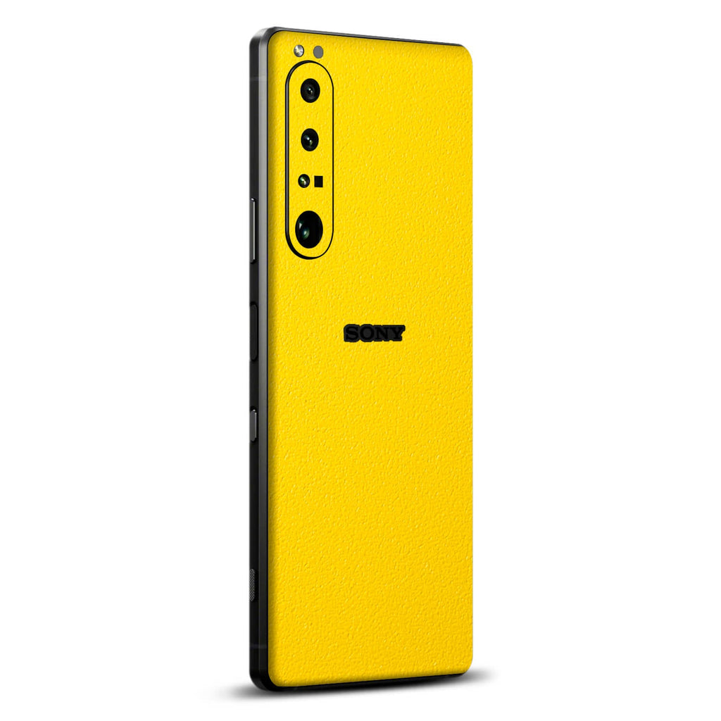 Sony Xperia 1 iv Textured matt yellow skins