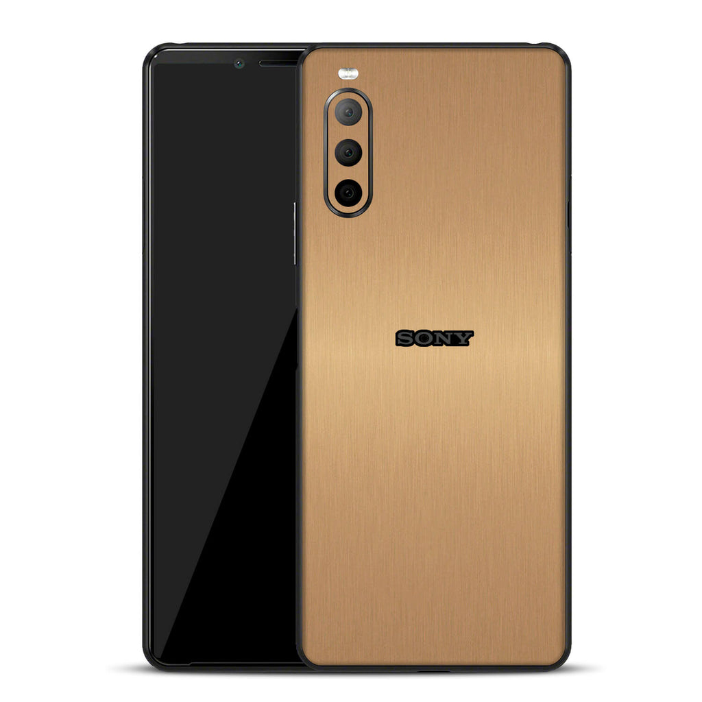 Sony Xperia 10 ii Brushed gold skins