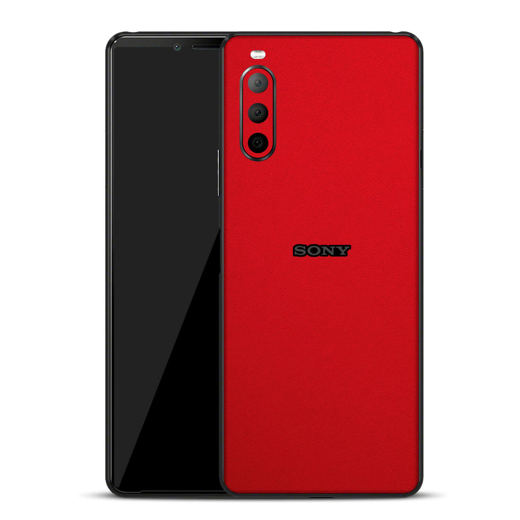 Sony Xperia 10 ii Textured matt red skins