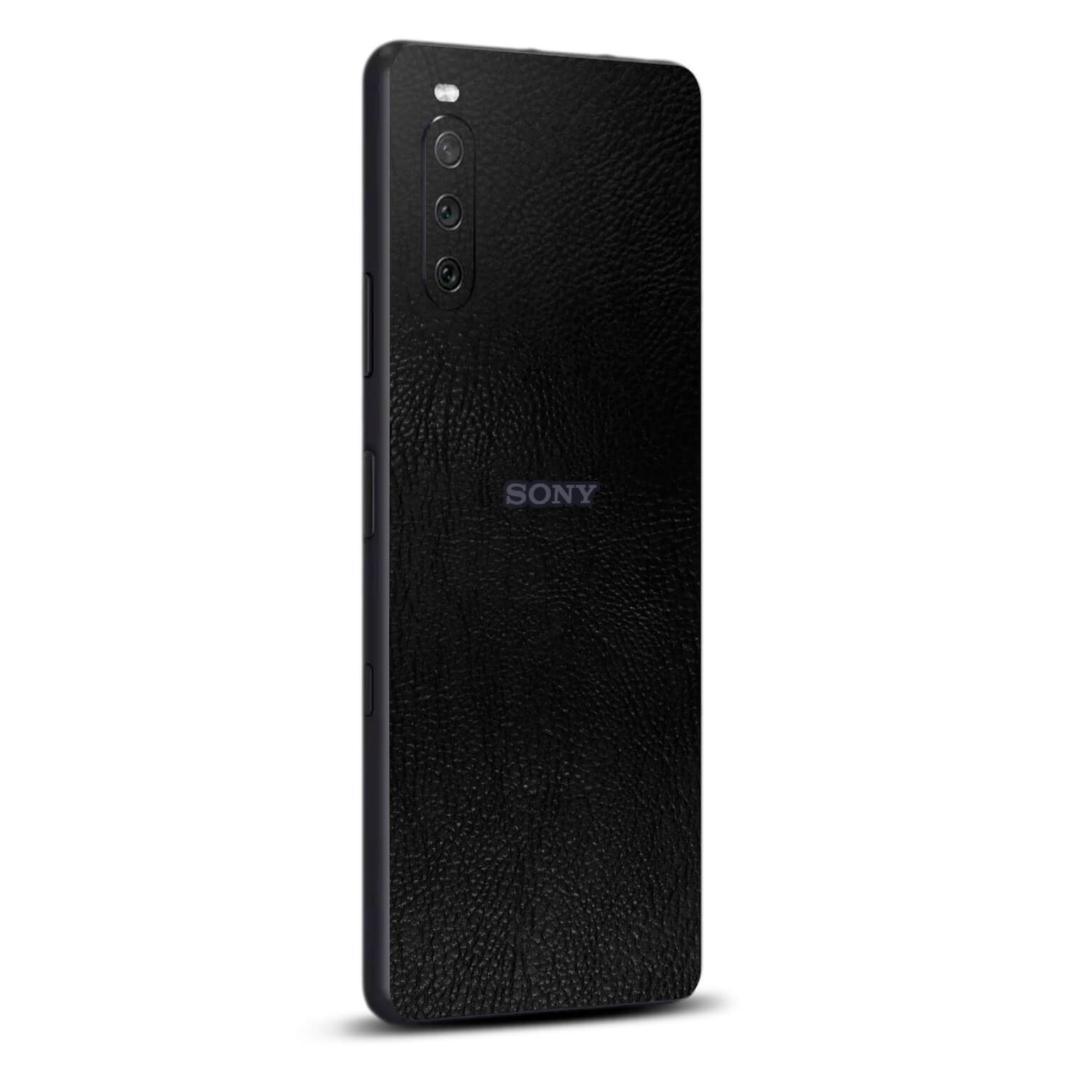 Sony Xperia 10 iii Black leather skins