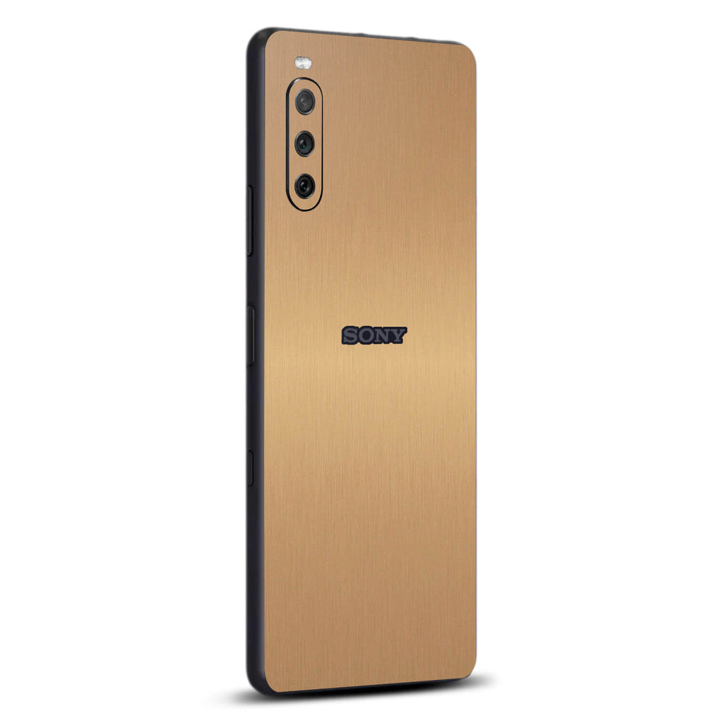 Sony Xperia 10 iii Brushed gold skins