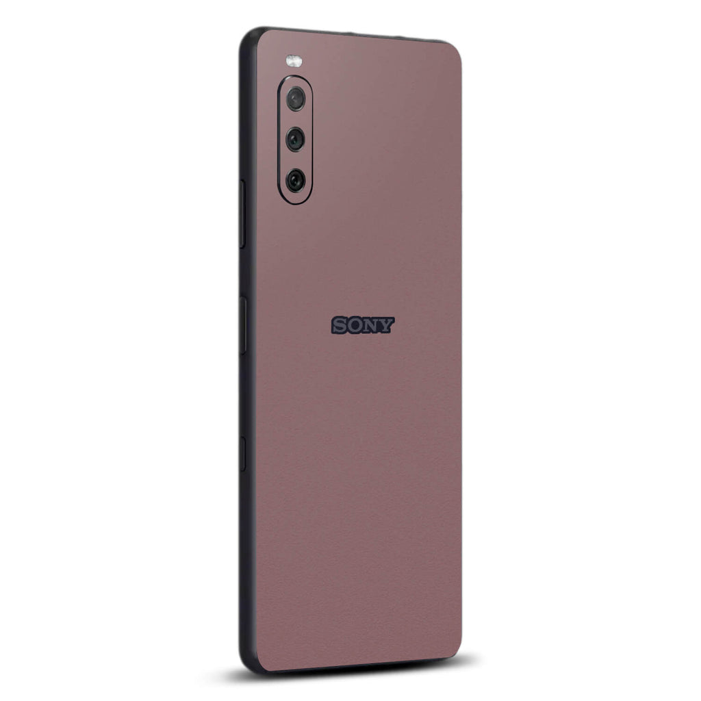 Sony Xperia 10 iii Textured matt mulberry skins
