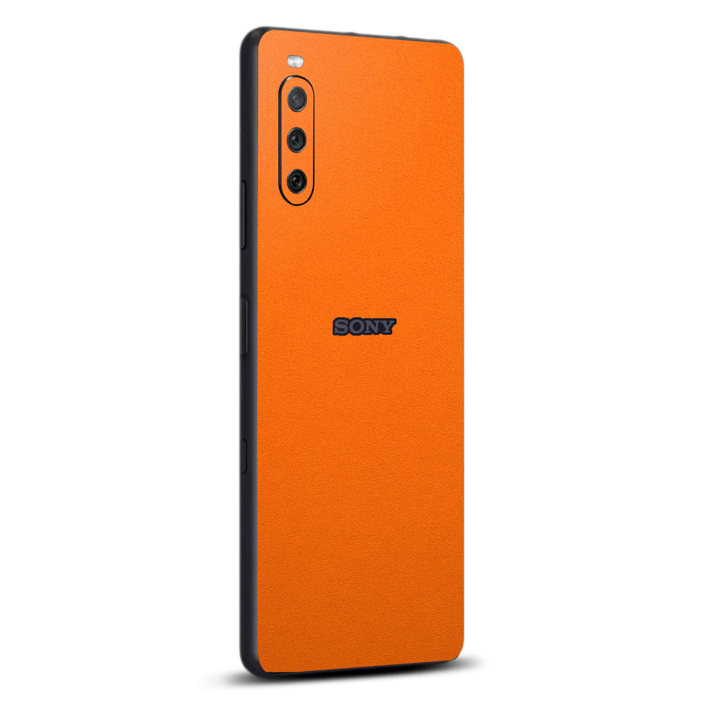 Sony Xperia 10 iii Textured matt orange skins