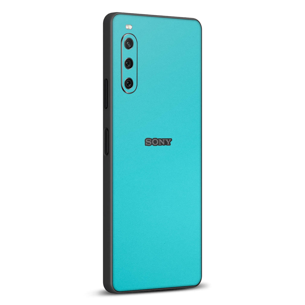 Sony Xperia 10 IV Textured matt turquoise skins