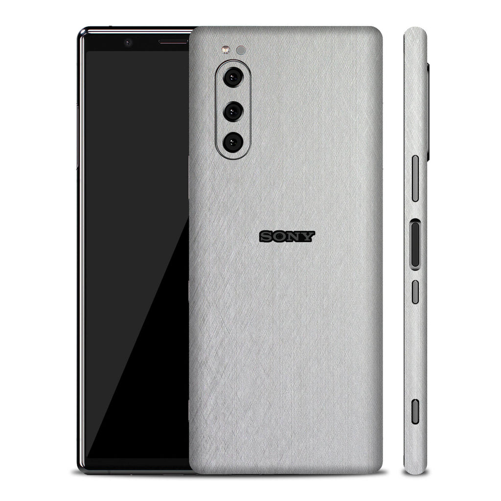 Sony Xperia 5 Brushed Aluminium Skins