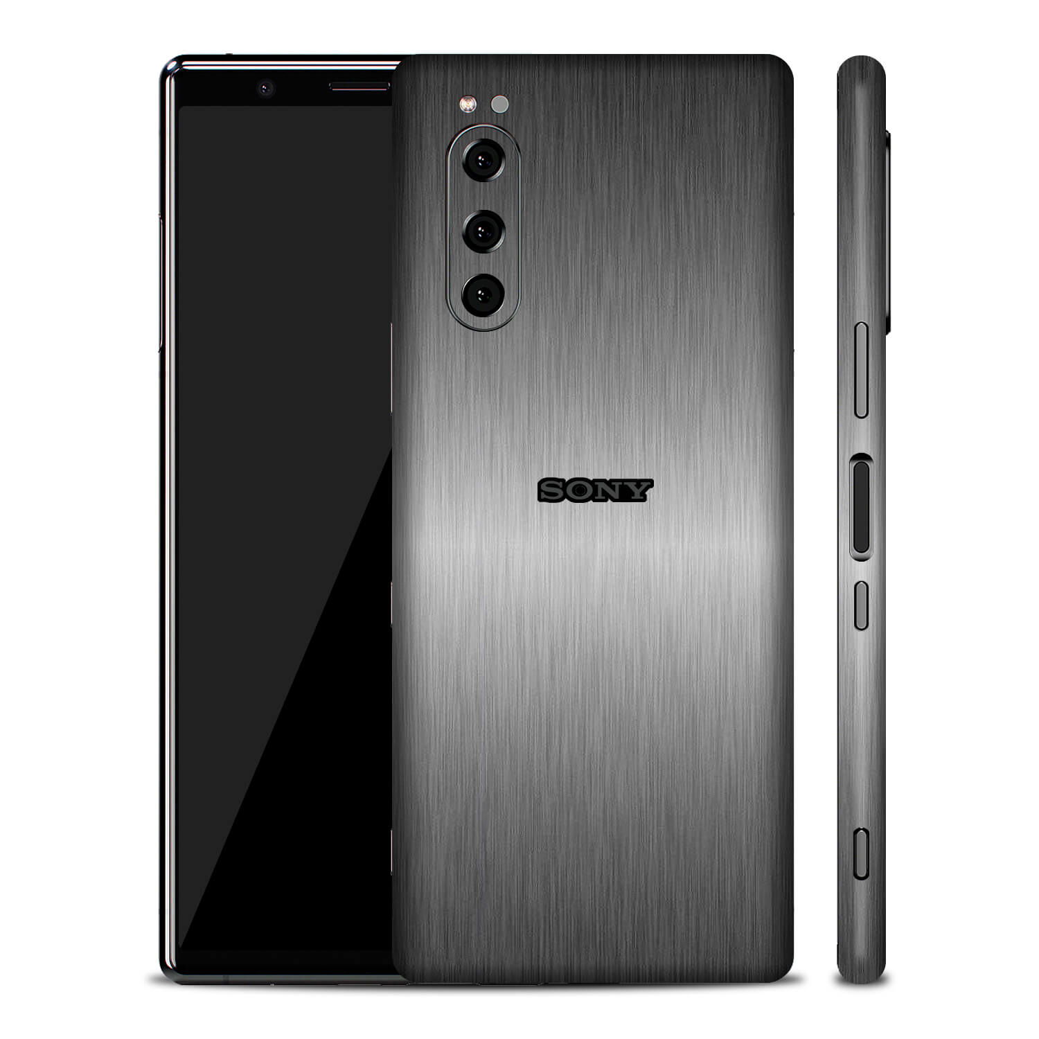 Sony Xperia 5 Brushed Titanium Skins