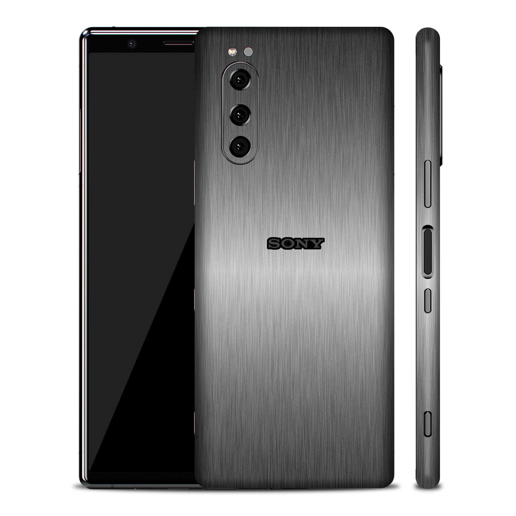 Sony Xperia 5 Brushed Titanium Skins