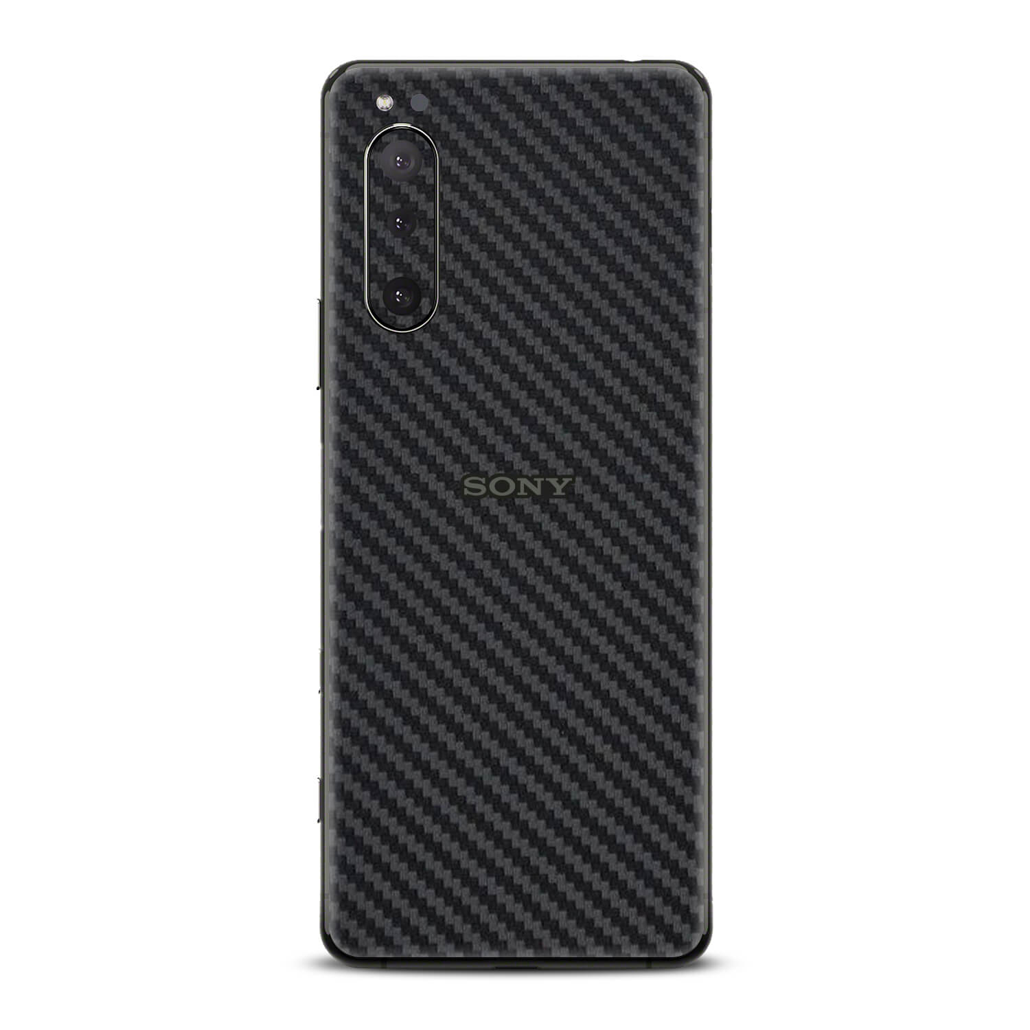 Sony Xperia 5 ii Black Carbon Fibre Skins