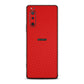 Sony Xperia 5 ii Red Carbon Fibre Skins
