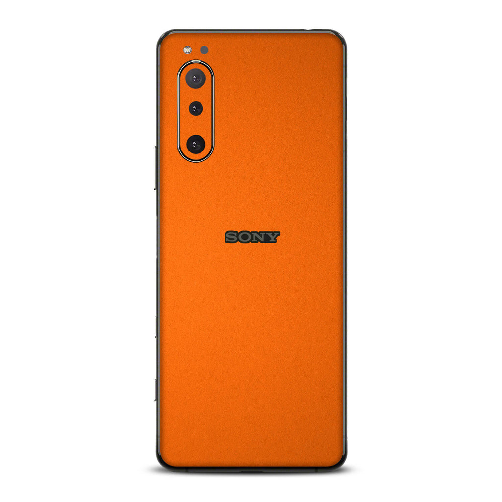Sony Xperia 5 ii Textured Matt Orange Skins