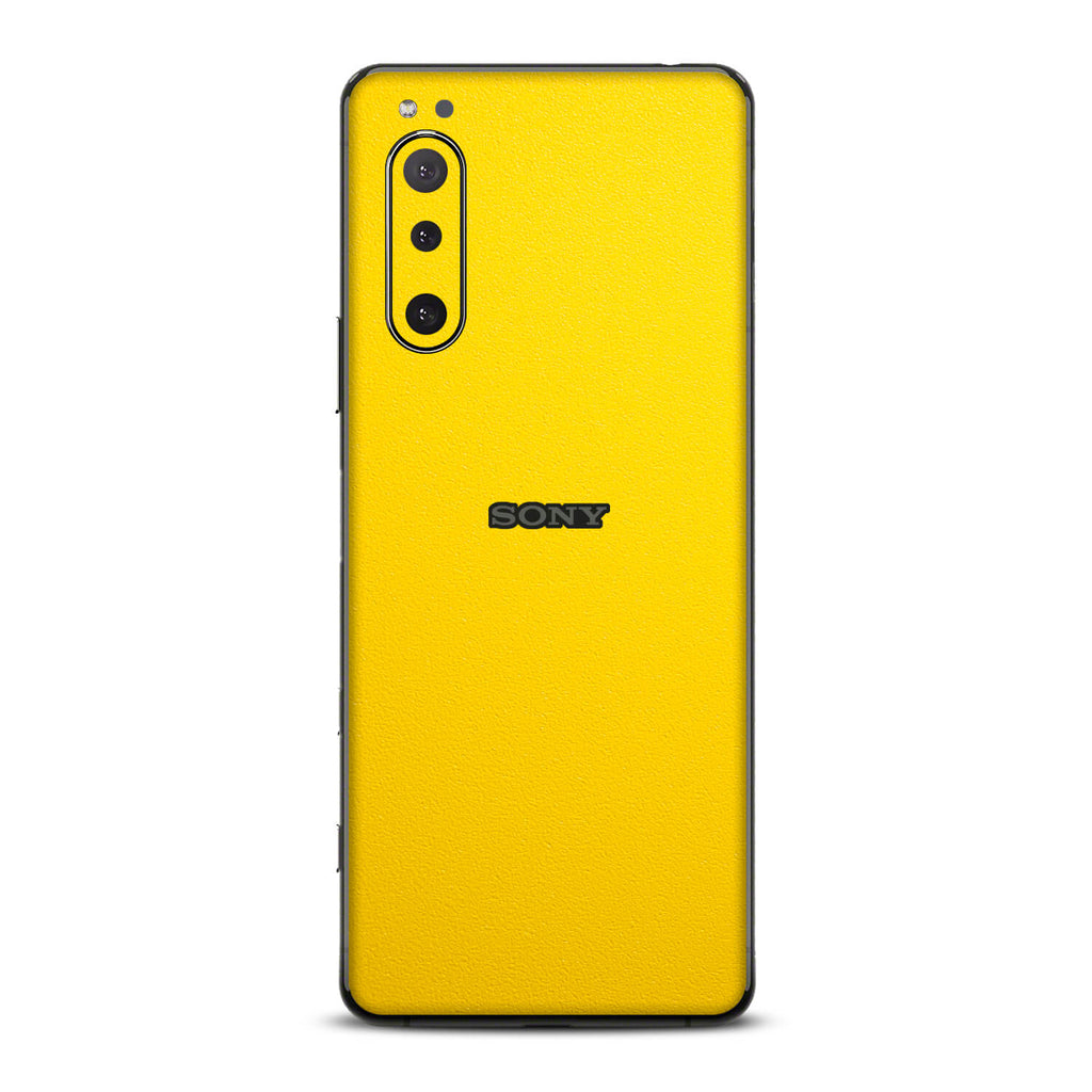 Sony Xperia 5 ii Textured Matt Yellow Skins
