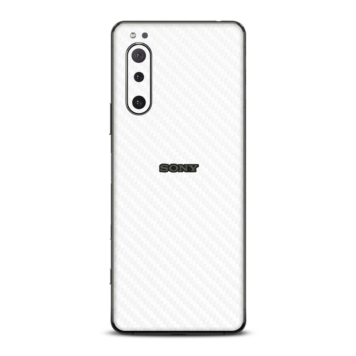 Sony Xperia 5 ii White Carbon Fibre Skins
