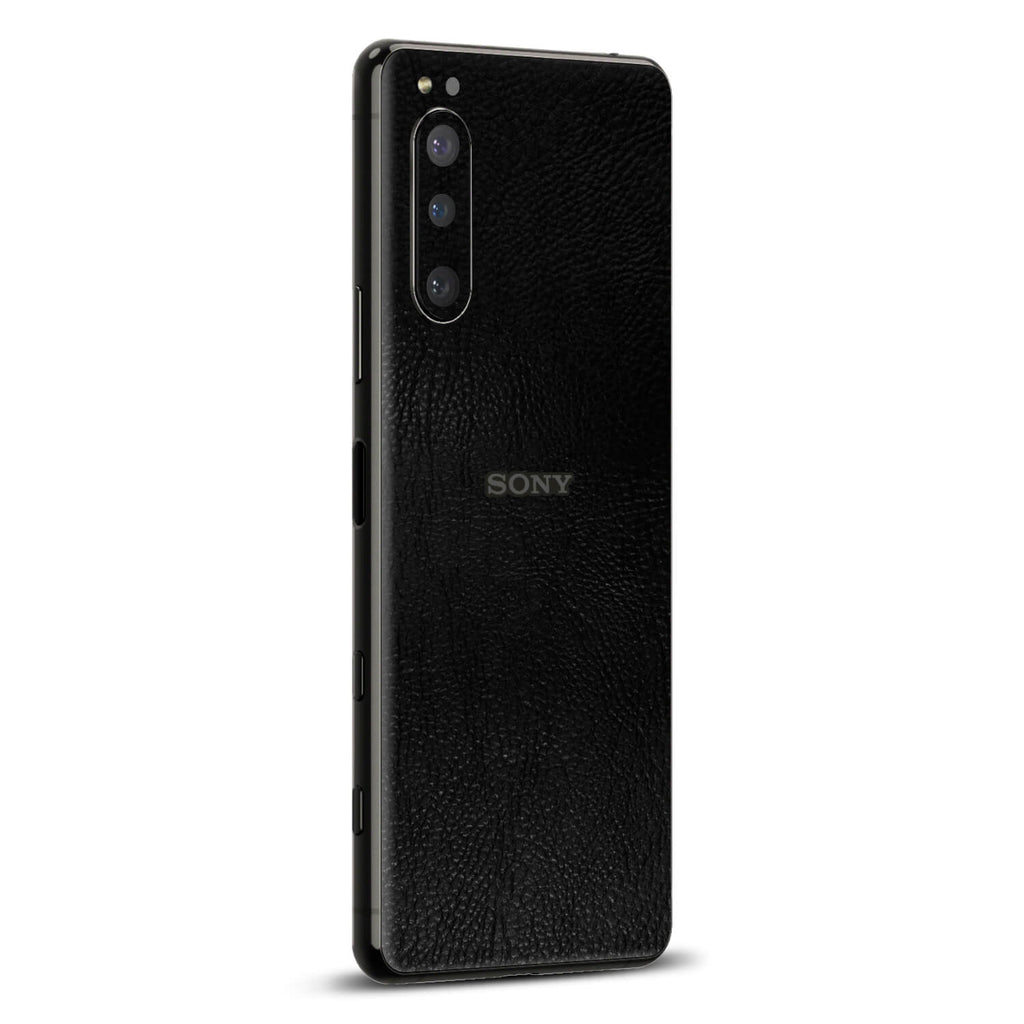Sony Xperia 5 iii Black leather skins