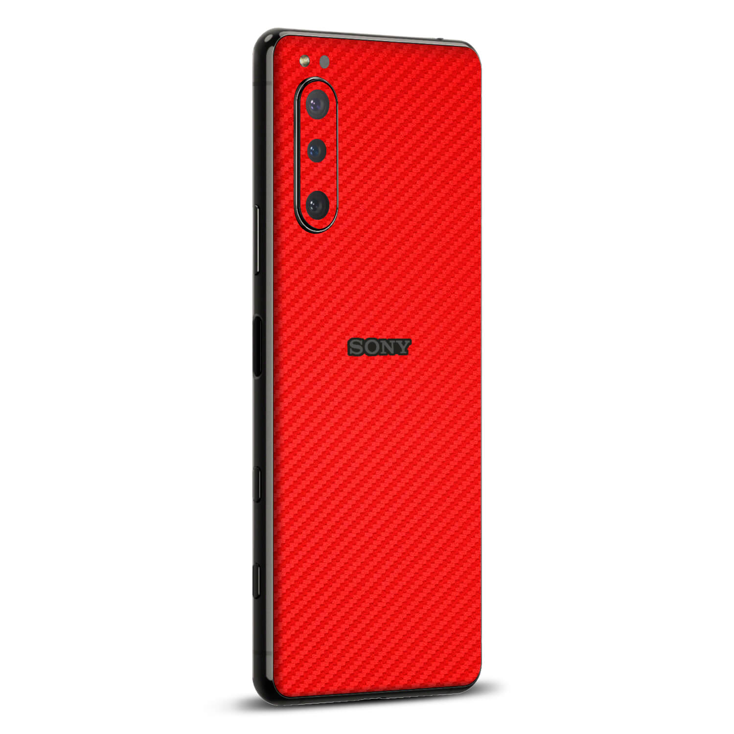 Cruzerlite Custodia per Sony Xperia 5 II, Carbon Fiber Texture Design Cover Anti-Scratch Shock Absorption Cover per Sony Xperia 5 II (2020) (Red Cruzerlite Custodia per Sony Xperia 5 II, Carbon Fiber Texture Design Cover Anti-Scratch Shock Absorption Cover per Sony Xperia 5 II (2020) (Red