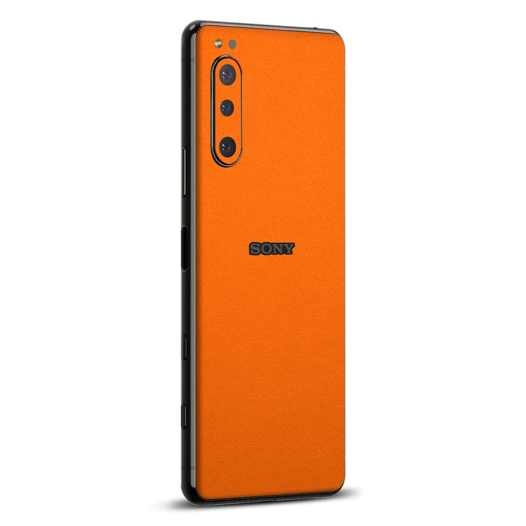 Sony Xperia 5 iv Textured matt orange skins