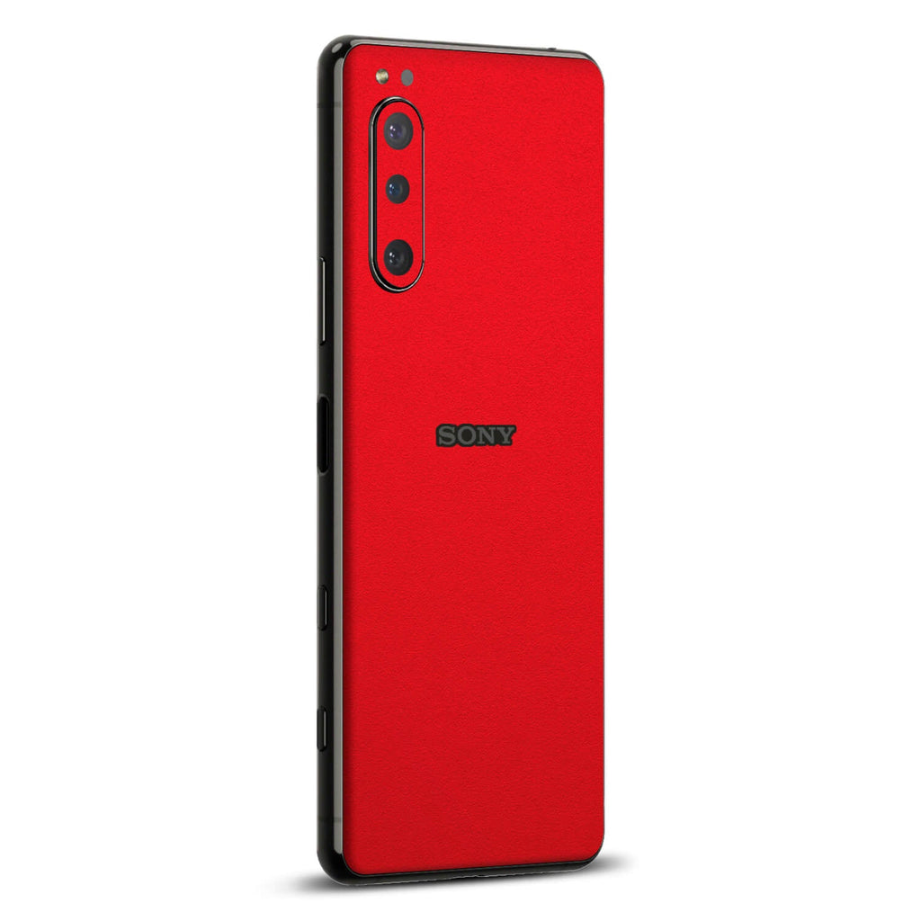 Sony Xperia 5 iv Textured matt red skins