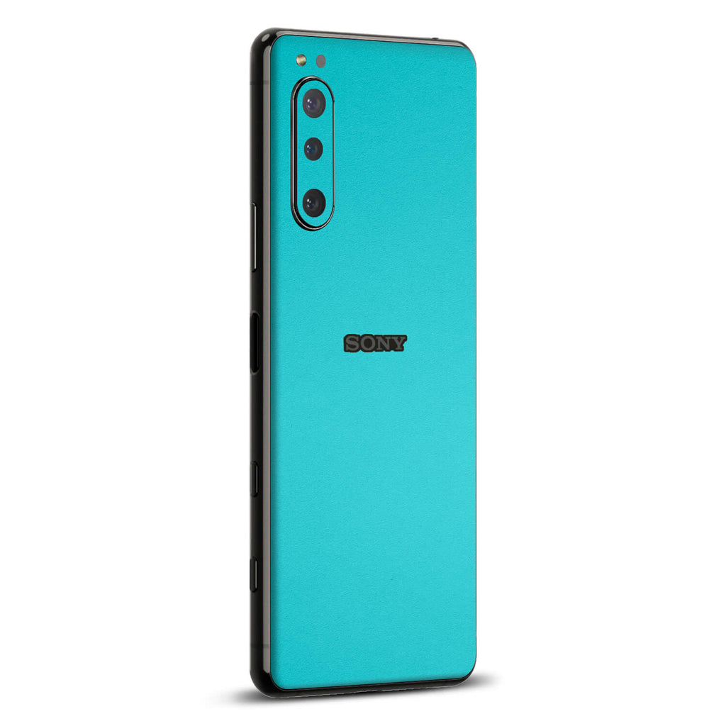 Sony Xperia 5 iv Textured matt turquoise skins