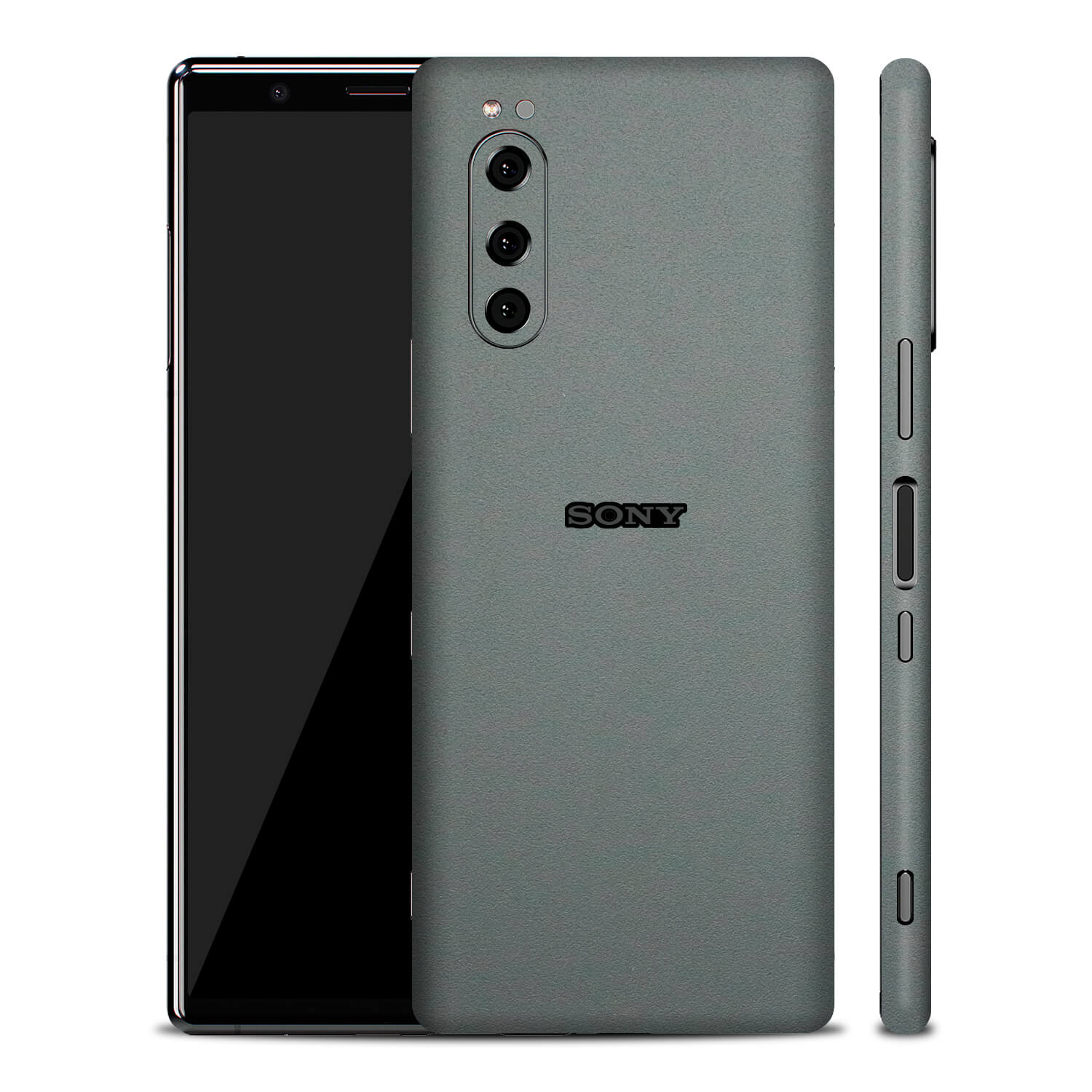Sony Xperia 5 Textured Matt Grey Skins
