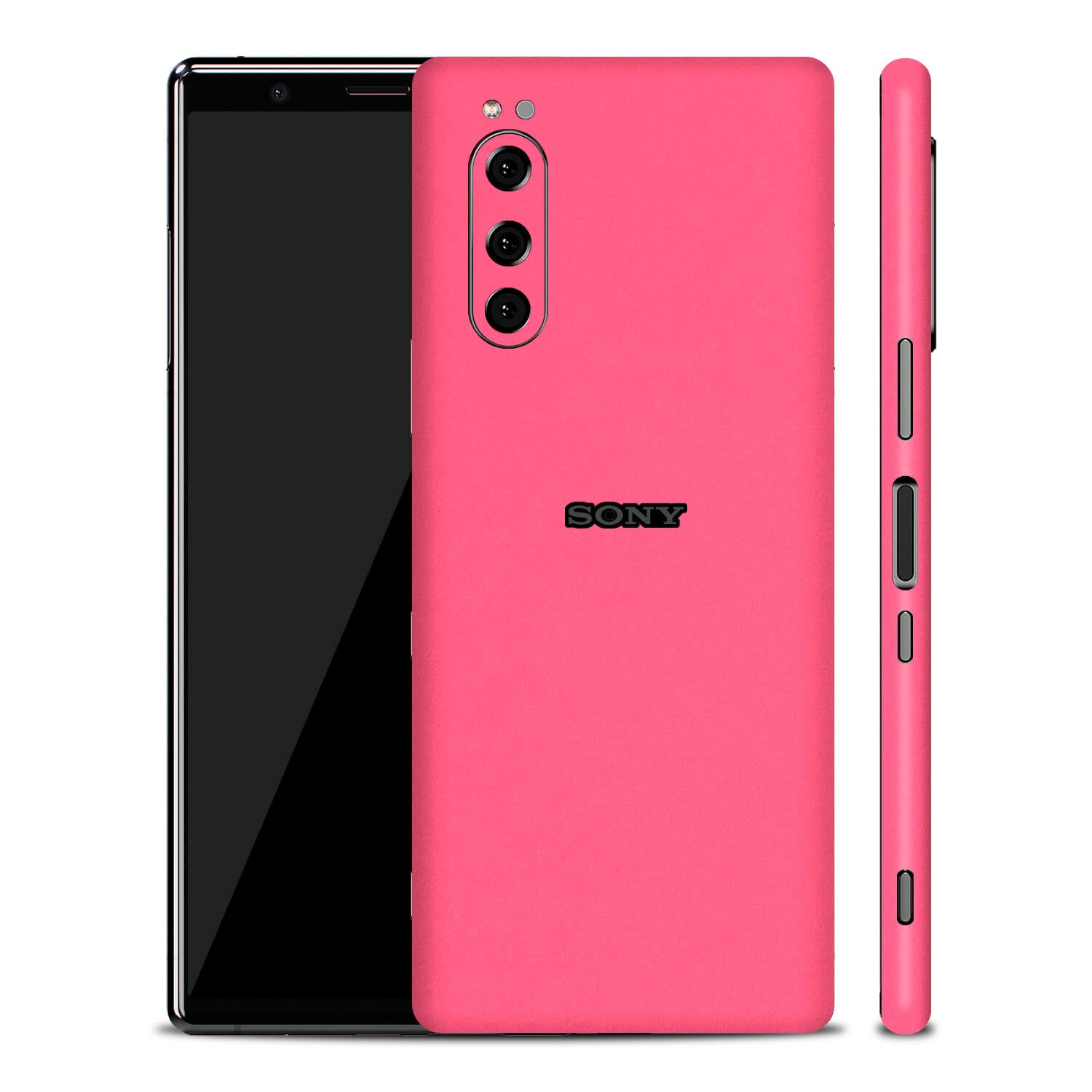 Sony Xperia 5 Textured Matt Pink Skins