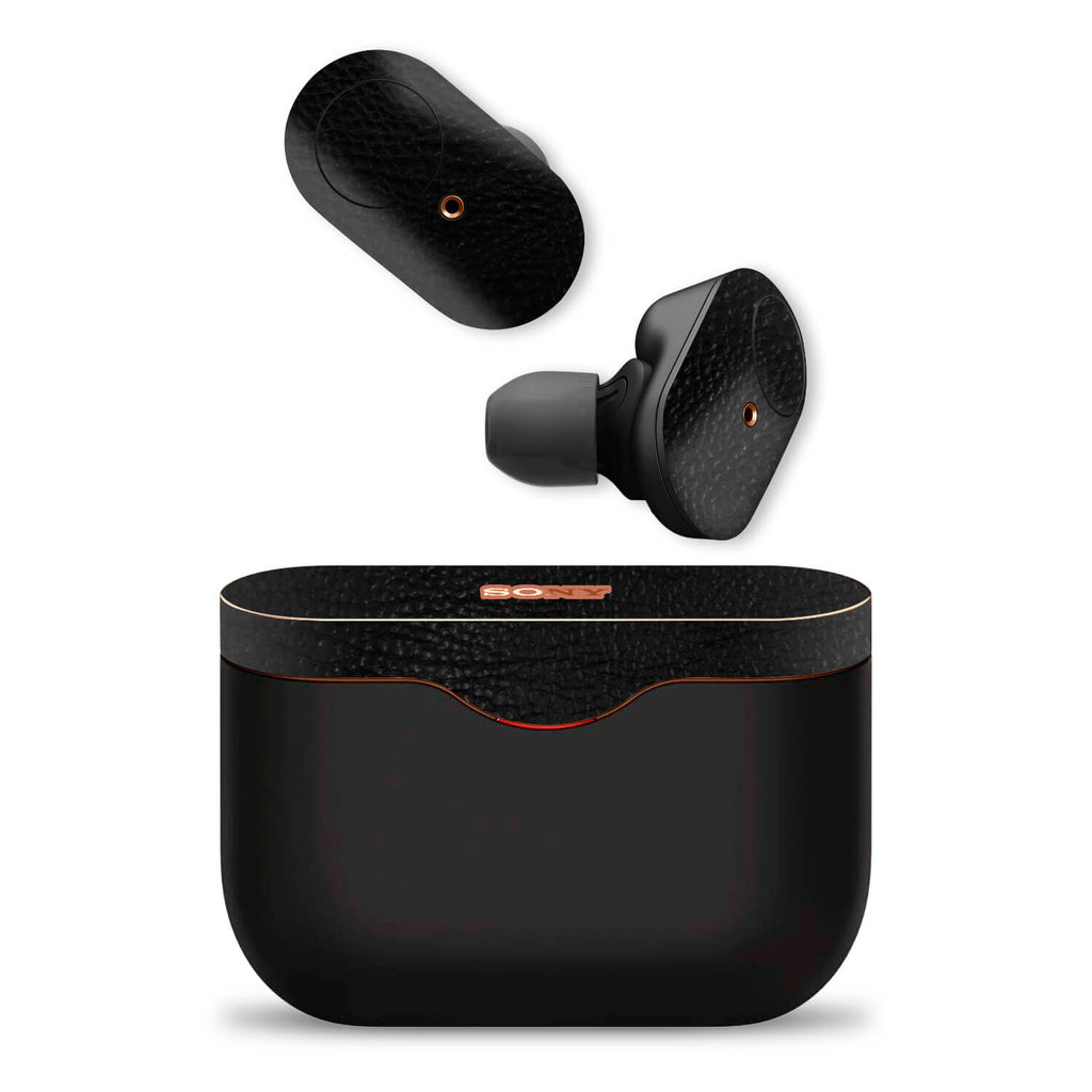 Sony WF-1000XM3 Wireless Noise Cancelling Headphone Black Leather Skins