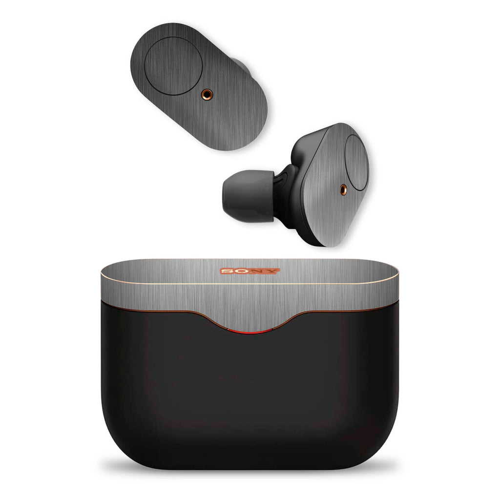 Sony WF-1000XM3 Wireless Noise Cancelling Headphone Brushed Titanium Skins