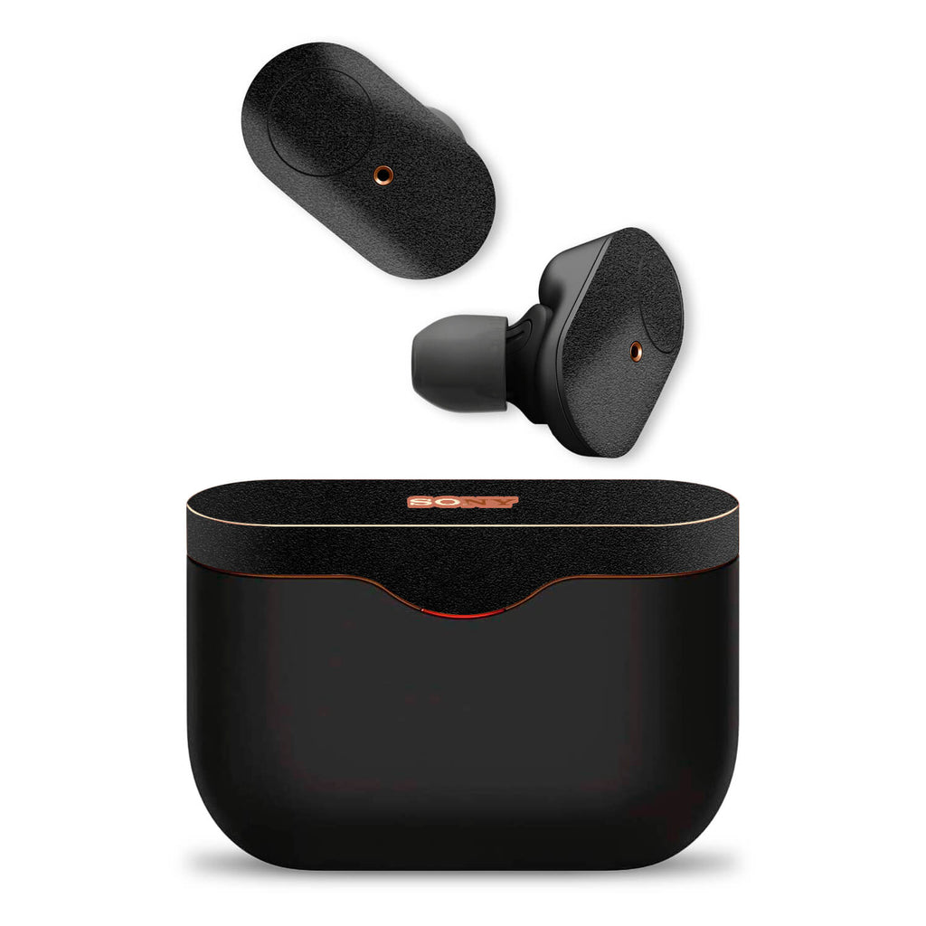 Sony WF-1000XM3 Wireless Noise Cancelling Headphone Textured Matt Black Skins