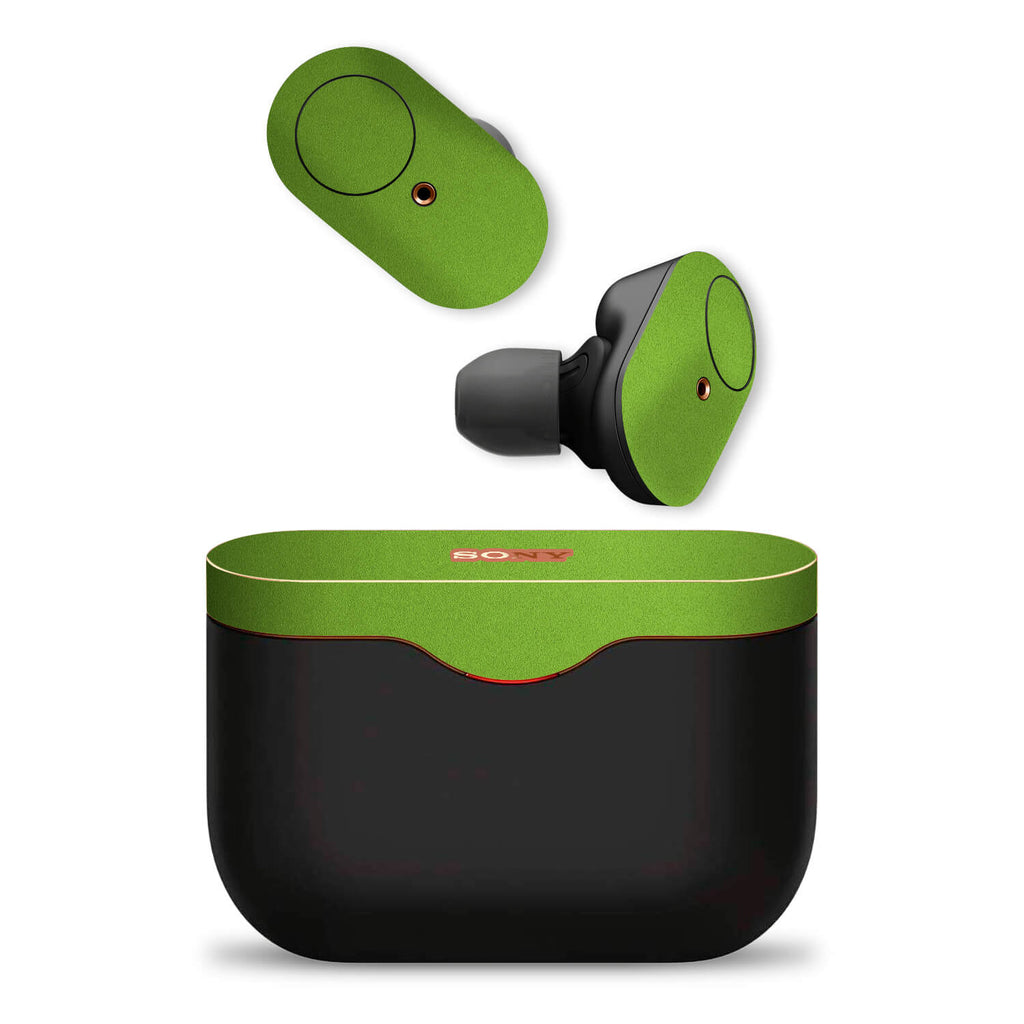 Sony WF-1000XM3 Wireless Noise Cancelling Headphone Textured Matt Green Skins