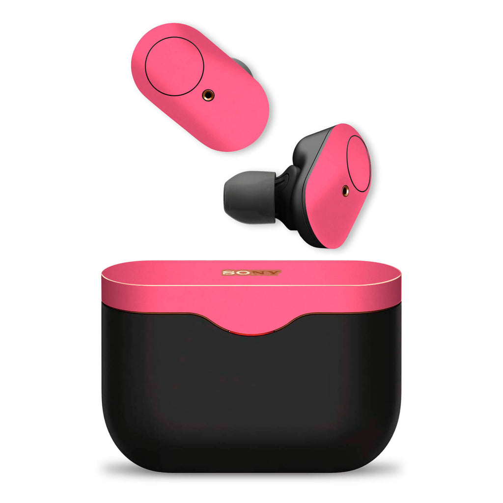 Sony WF-1000XM3 Wireless Noise Cancelling Headphone Textured Matt Pink Skins