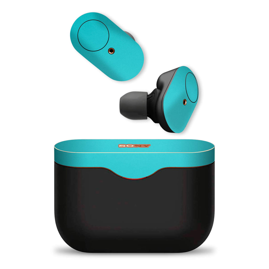 Sony WF-1000XM3 Wireless Noise Cancelling Headphone Textured Matt Turquoise Skins