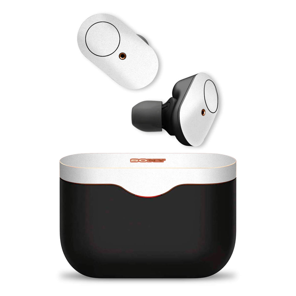 Sony WF-1000XM3 Wireless Noise Cancelling Headphone Textured Matt White Skins