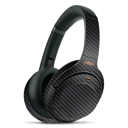 Sony WH1000XM4 Black Carbon Fibre Skins