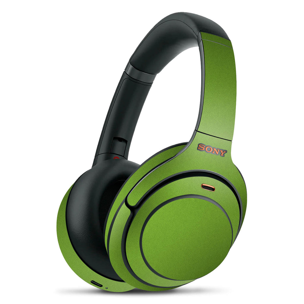 Sony WH1000XM4 Textured Matt Green Skins