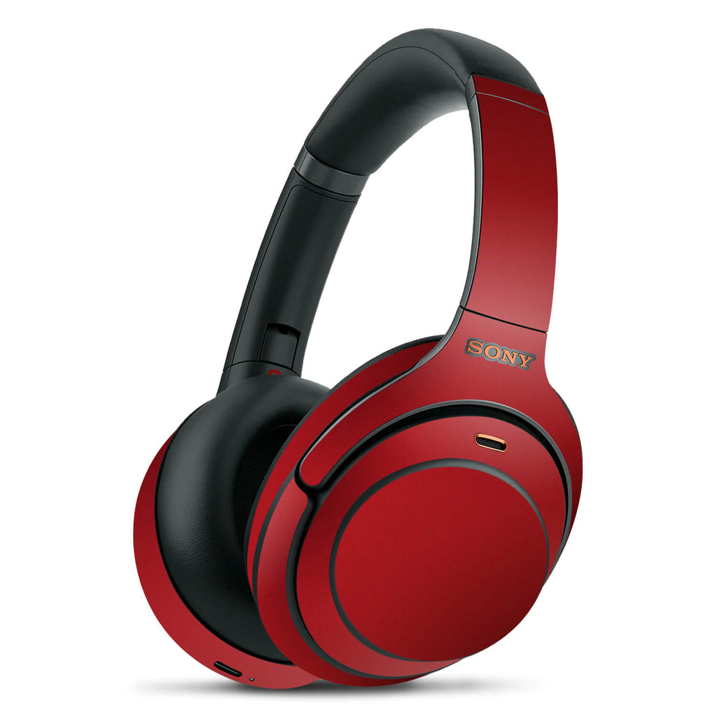 Sony WH1000XM3 Textured Matt Red Skins