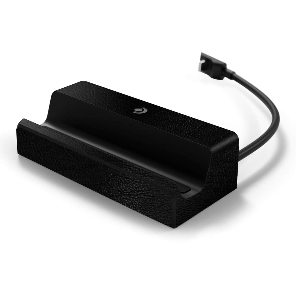 Steam Deck Docking Station Black leather skins