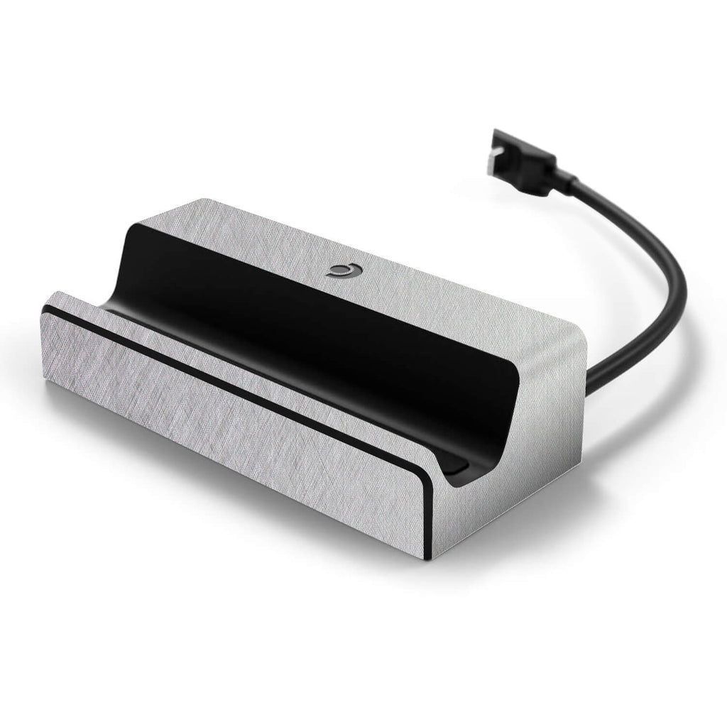 Steam Deck Docking Station Brushed aluminium skins
